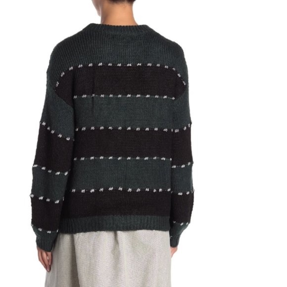 FRNCH Striped Knit Pullover Sweater - Picture 2 of 6